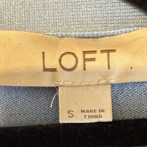 LOFT Pale Blue Knit Crewneck Sweaterblue cardigan